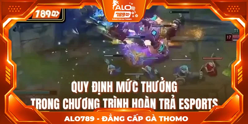 Quy định mức thưởng trong chương trình hoàn trả Esports